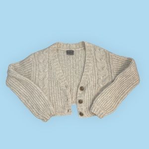 Urban Outfitters Tan/Cream Button Up Sweater